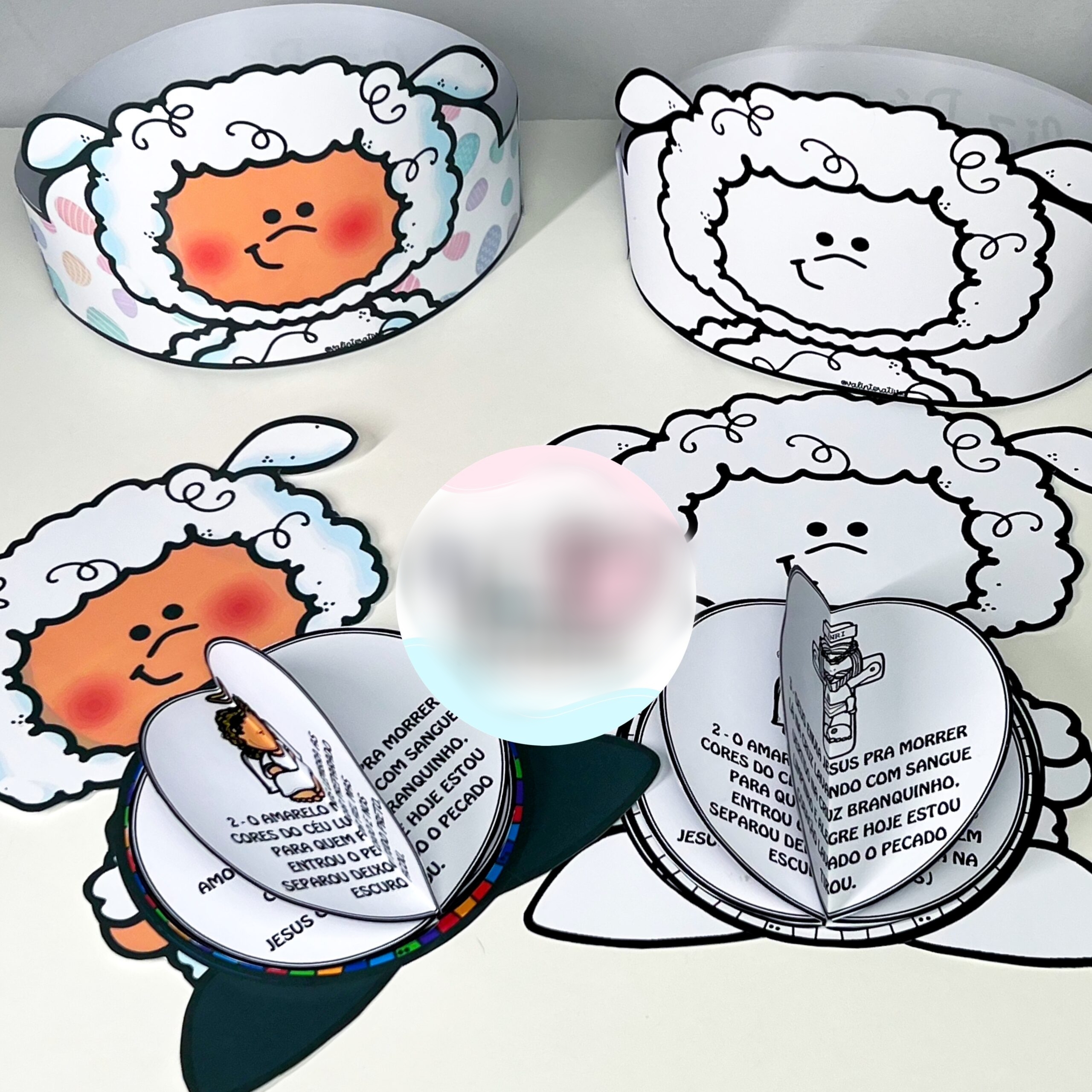 Arquivo Páscoa Livrinho Viseirada Cordeirinho  1