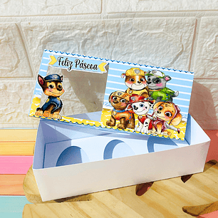 Arquivo Páscoa Caixa 3 Ovos Patrulha Canina Azul 