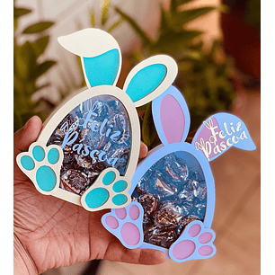 Arquivo Páscoa Caixa Coelho Visor 