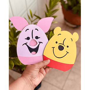 Arquivo Páscoa Ovo Ursinho Pooh e Leitão 