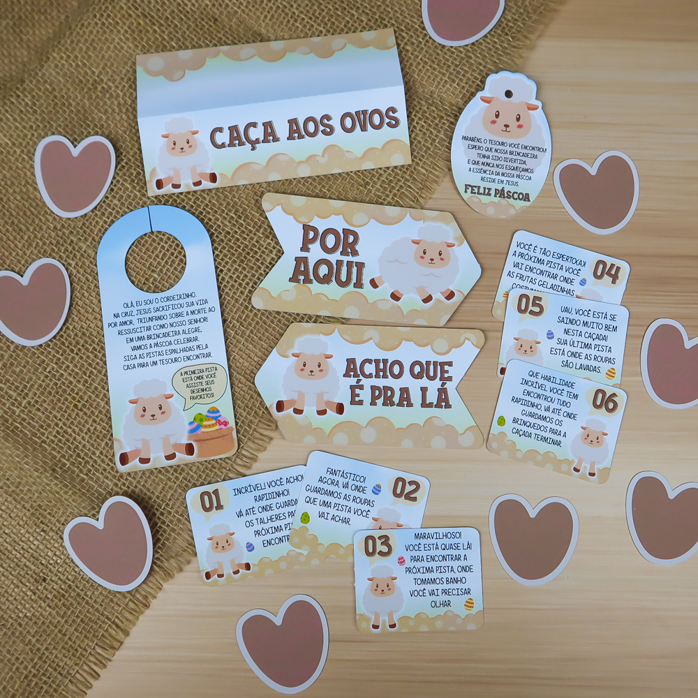 Arquivo Páscoa Caça aos Ovos Cordeirinho 1