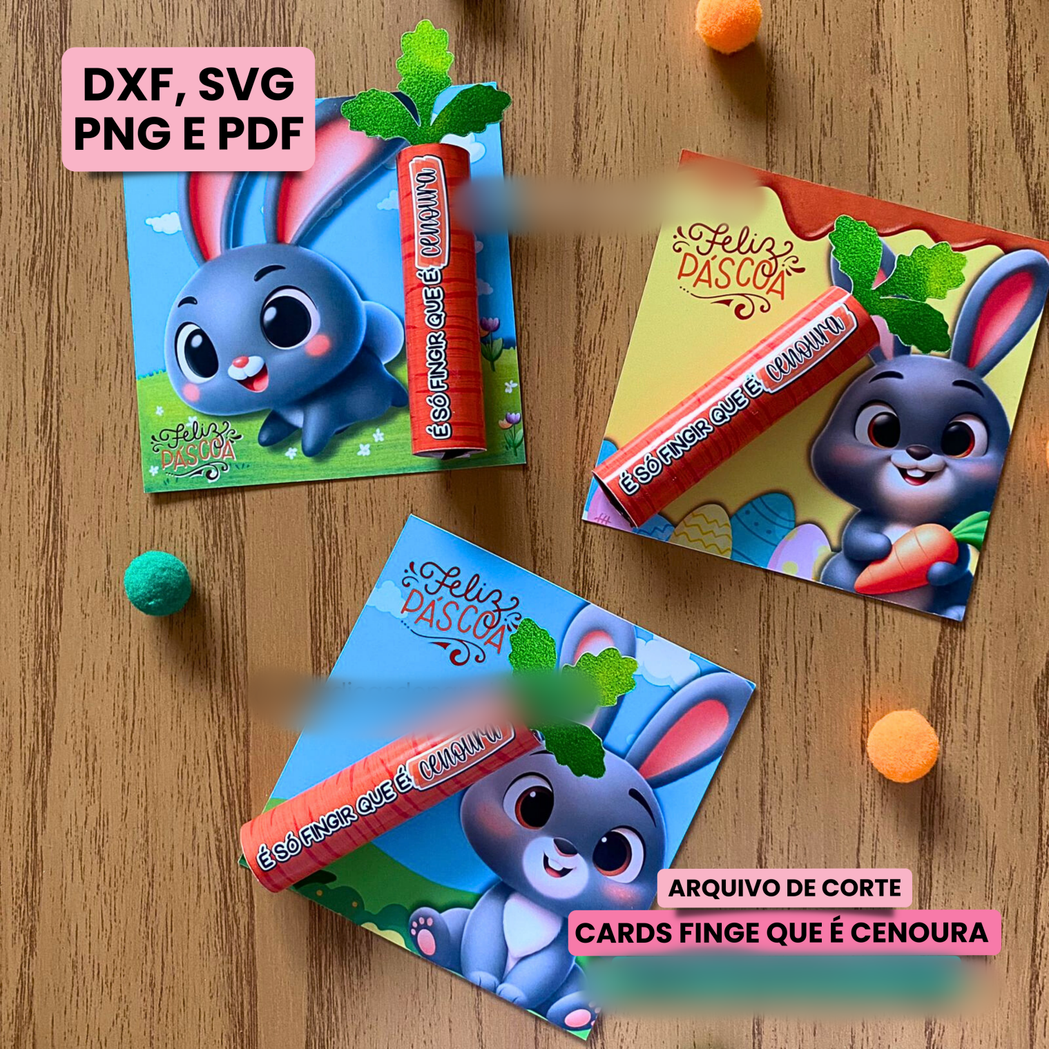 Arquivo Páscoa Cards Finge que é Cenoura  1