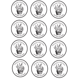 Arquivo Páscoa Tag Vintage 