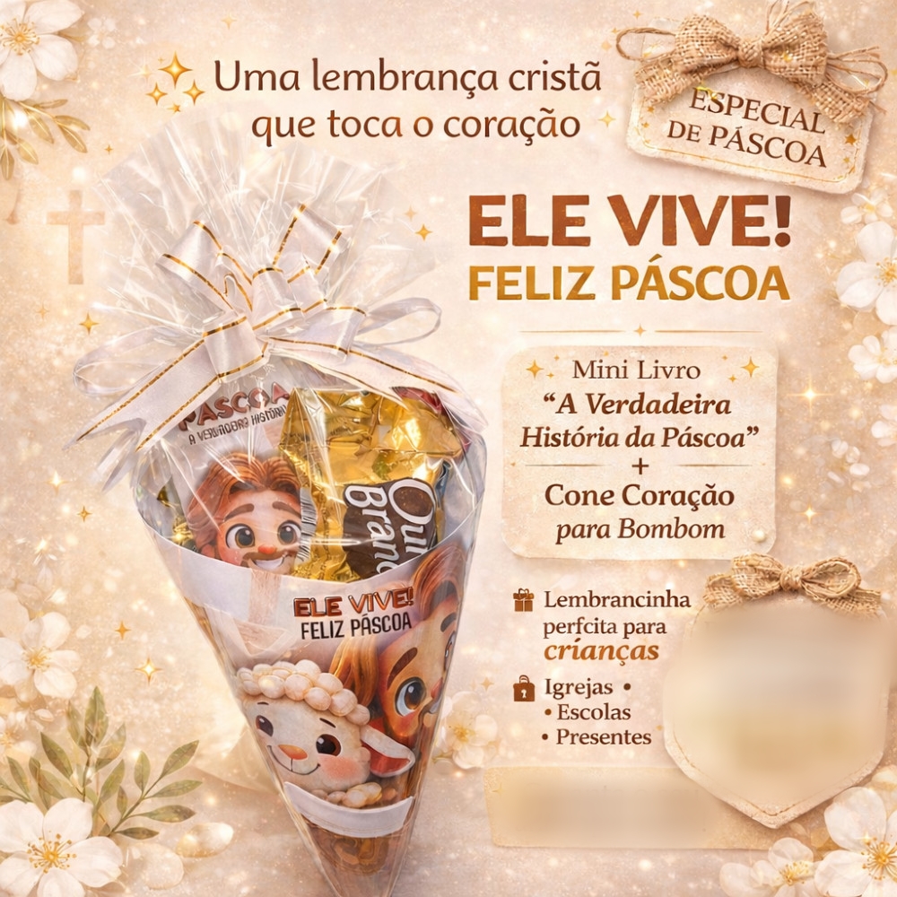 Arquivo Páscoa Mini Livro e Cone Coração  1