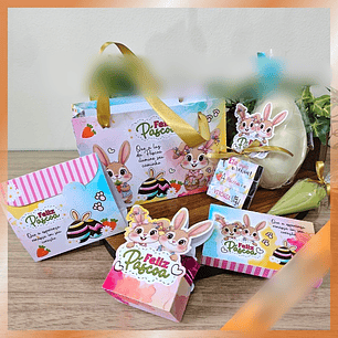 Arquivo Páscoa Kit Sacolinha para Bombons