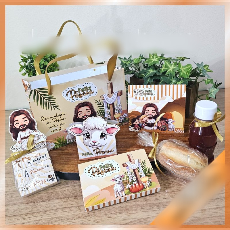 Arquivo Páscoa Kit Sacolinha para Bombons Cristã 1