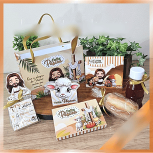 Arquivo Páscoa Kit Sacolinha para Bombons Cristã