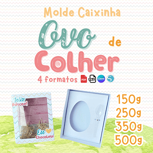 Arquivo Pascoa Molde Caixinha Ovo de Colher - FAZENDINHA ARTE