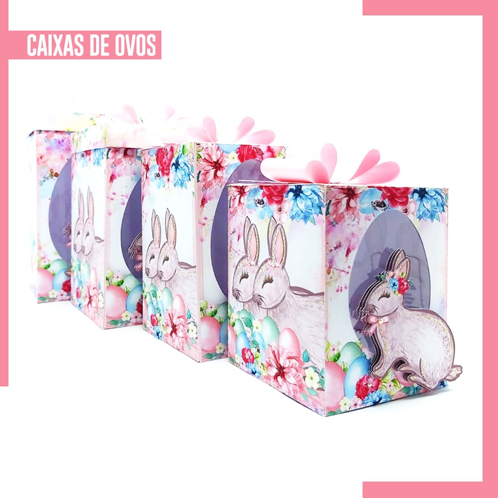 Arquivo Páscoa Caixa Ovo em Pé 150g 250g 350g 500g 1
