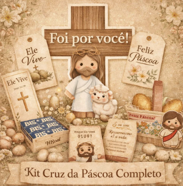 Arquivo Páscoa Mini Kit Cruz da Páscoa  1