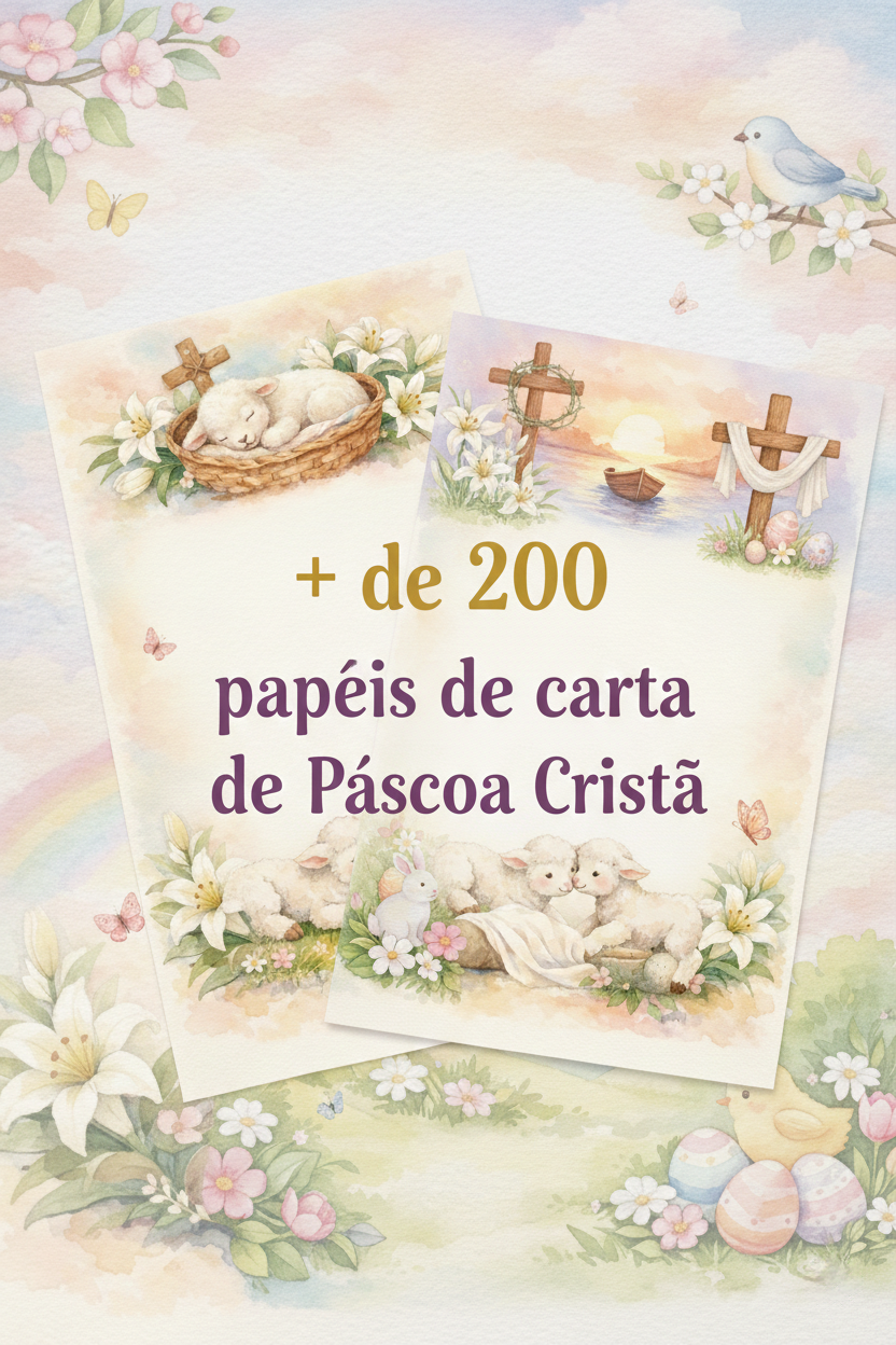 Arquivo Páscoa Pápeis de Carta Cristã 1