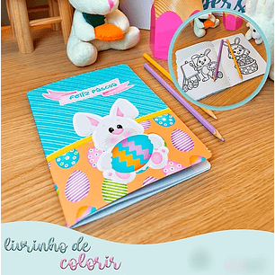 Arquivo Páscoa Livrinho de Colorir Coelhinho 