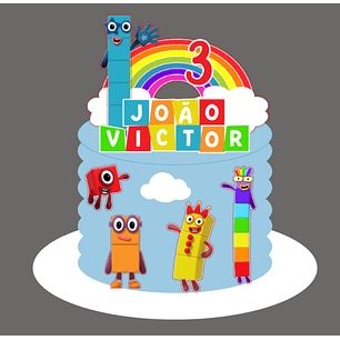 Arquivo Topo de Bolo Number Blocks