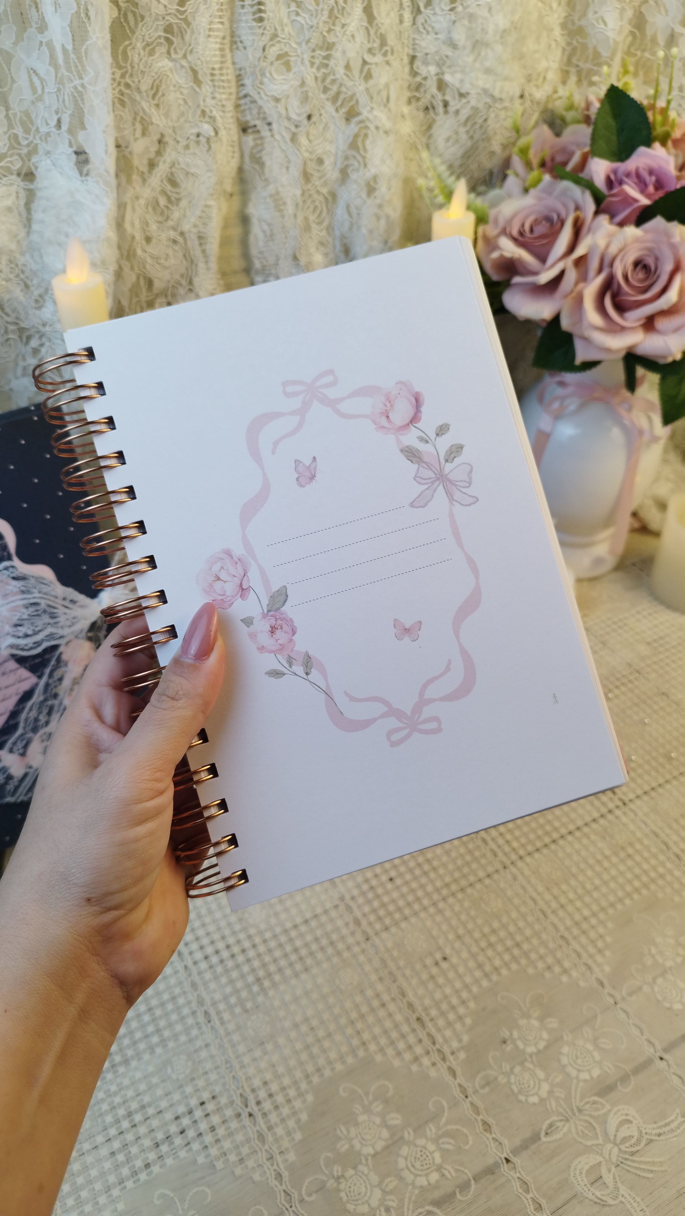 Arquivo Diário Coleção Laços e Rosas Wireo 9