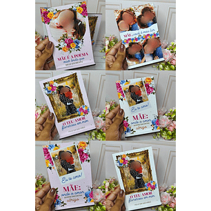 Arquivo Dia das Mães Plaquinhas com Fotos e Frases