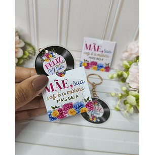 Arquivo Dia das Mães Capa + Chaveiro Disco