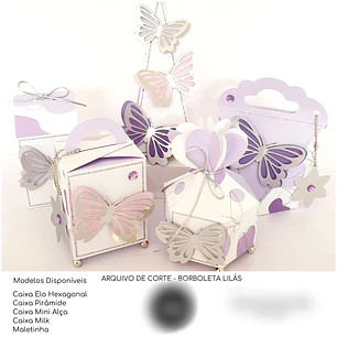 Arquivo de Corte Borboleta Lilás 