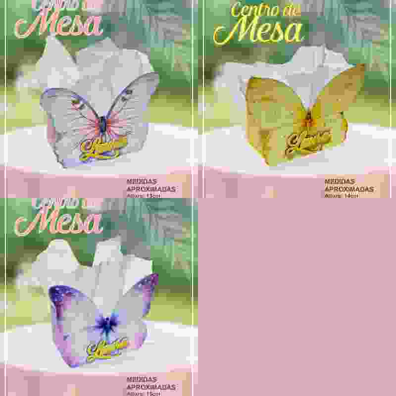 Arquivo de Corte Centro de Mesa Borboletas  1