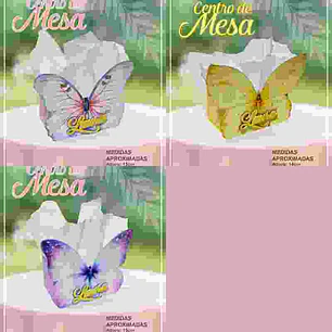 Arquivo de Corte Centro de Mesa Borboletas 