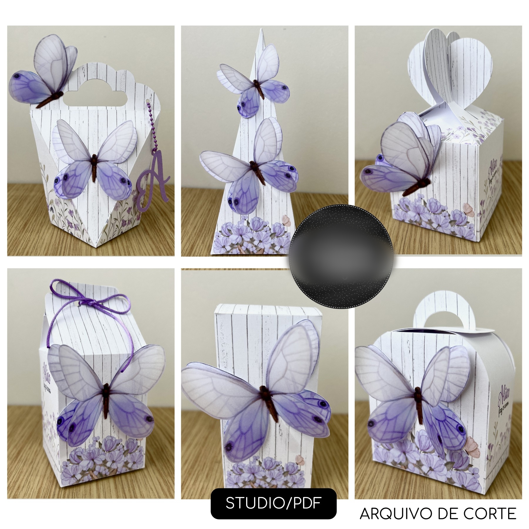 Arquivo de Corte Borboleta Roxa 1