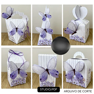 Arquivo de Corte Borboleta Roxa