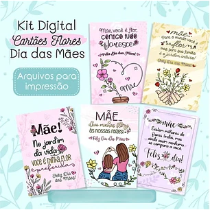 Arquivo Dia das Mães Cartões Florais