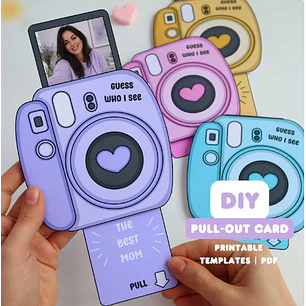 Arquivo Dia das Mães Card Máquina Fotográfica