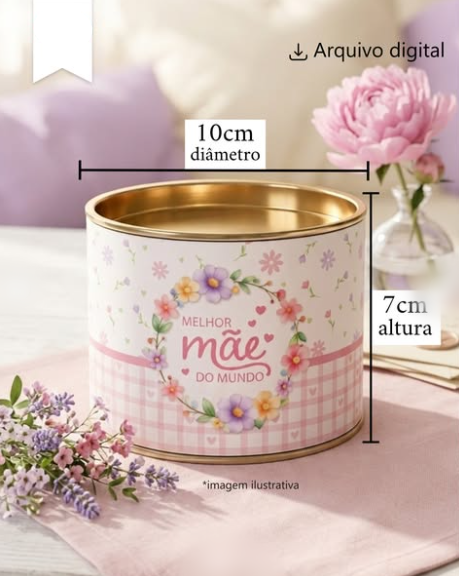 Arquivo Dia das Mães Adesivo Tubolata  2