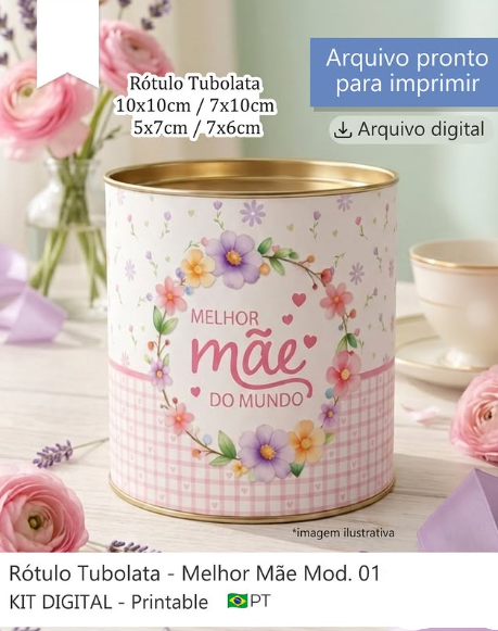 Arquivo Dia das Mães Adesivo Tubolata  1