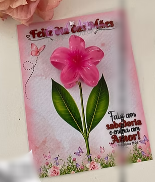 Arquivo Dia das Mães Card Mini Presilha Flor 1