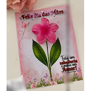 Arquivo Dia das Mães Card Mini Presilha Flor
