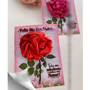 Arquivo Dia das Mães Card Xuxinha de Cetim