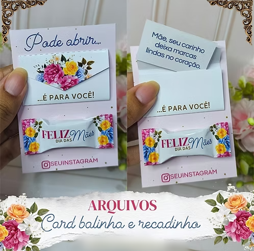 Arquivo Dia das Mães Card Balinha + recado 1