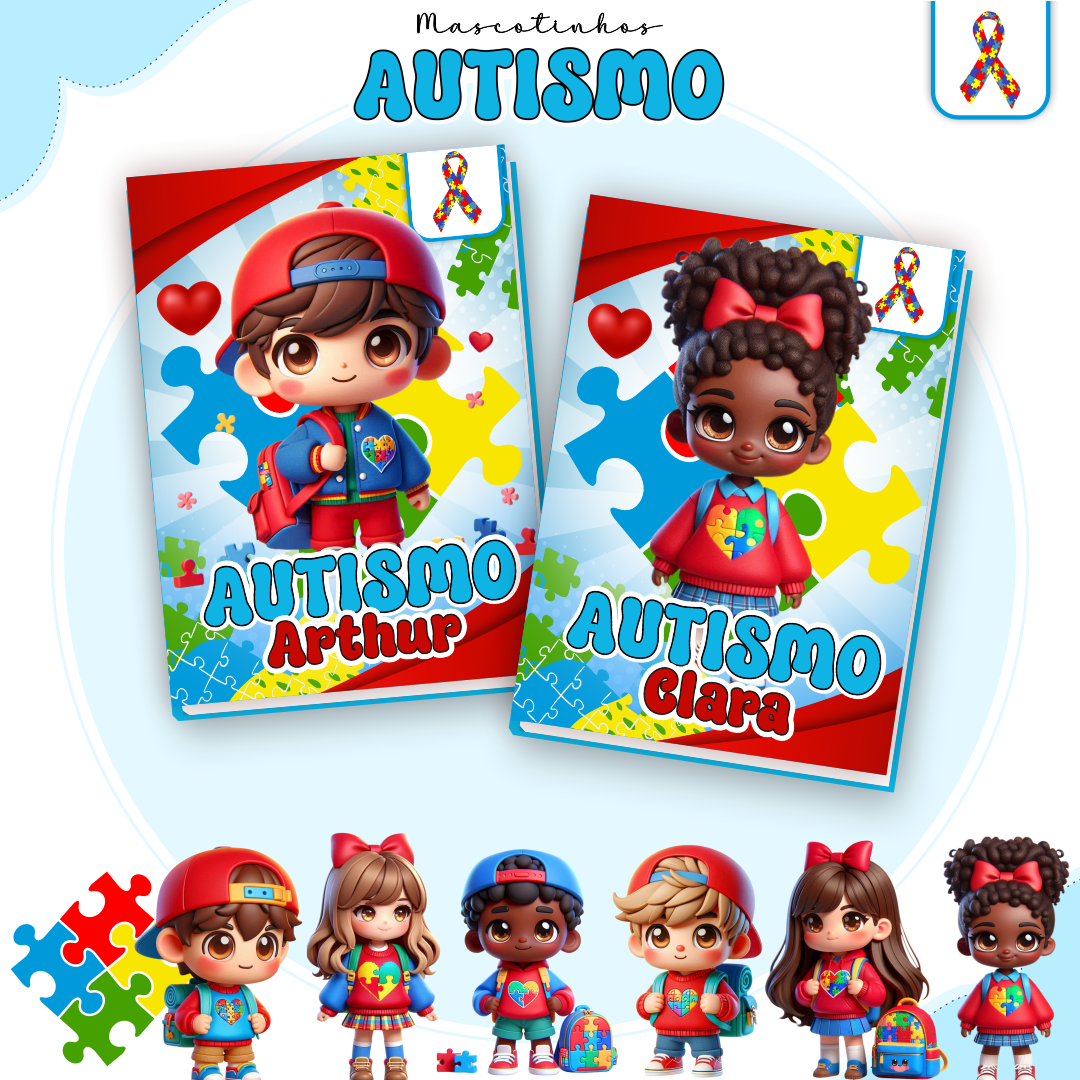 Arquivo Encadernação Combo Escolar Autismo 4