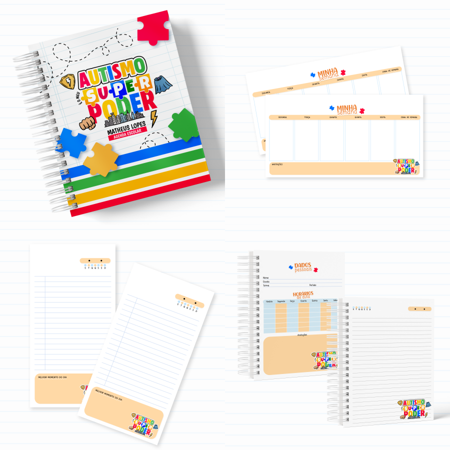 Arquivo Encadernação Combo Escolar Autismo  1