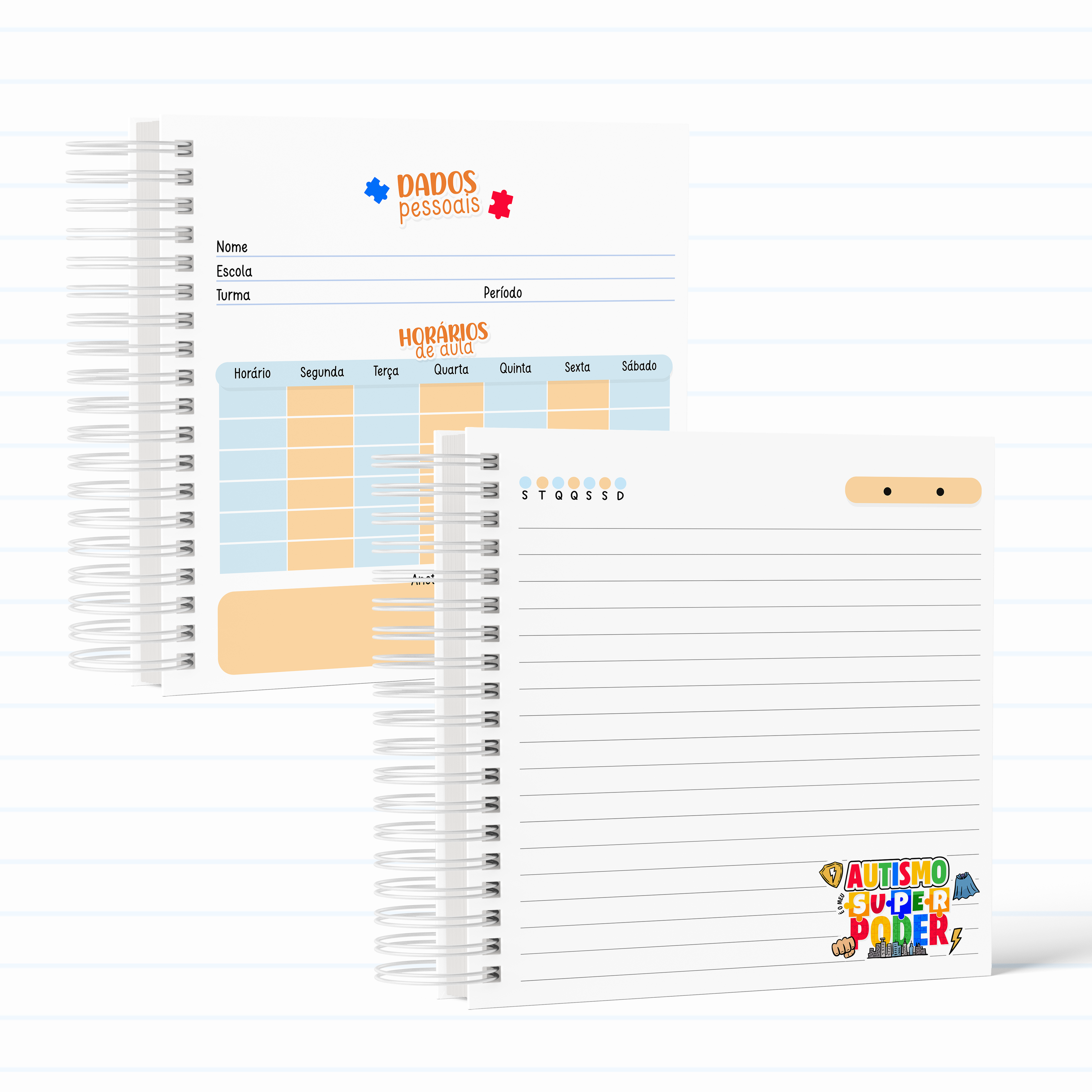 Arquivo Encadernação Combo Escolar Autismo  5