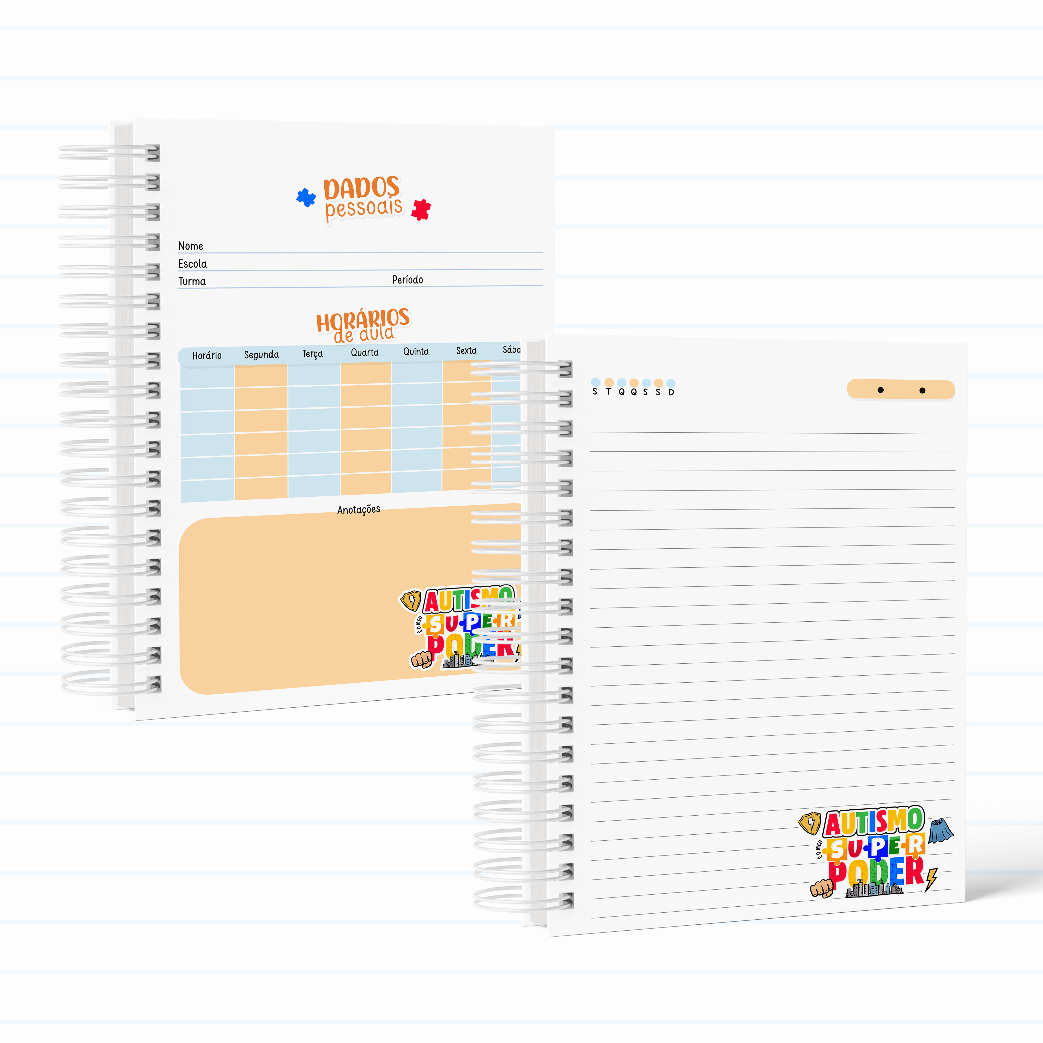 Arquivo Encadernação Combo Escolar Autismo  4