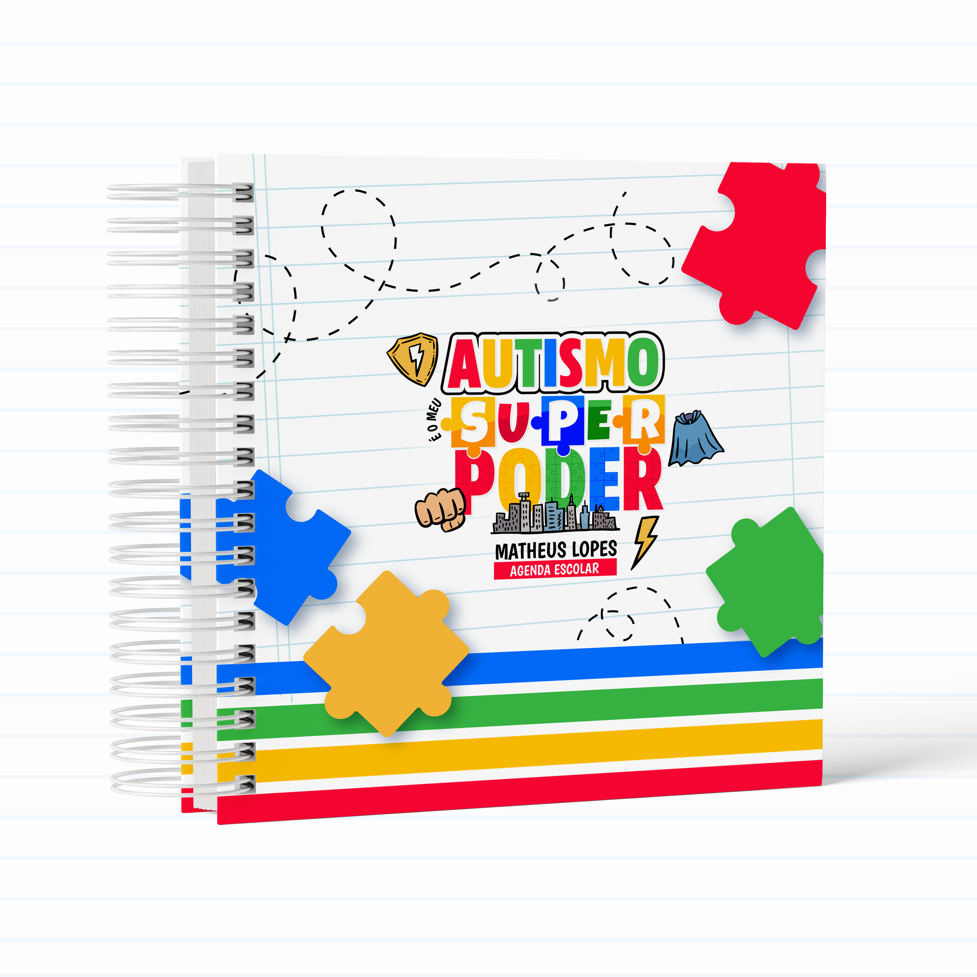 Arquivo Encadernação Combo Escolar Autismo  3