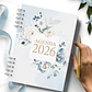Arquivo Combo Agendas 2026 e Permanente COM VERSÍCULOS e SEM VERSÍCULOS Floral Azul - Thumbnail 5