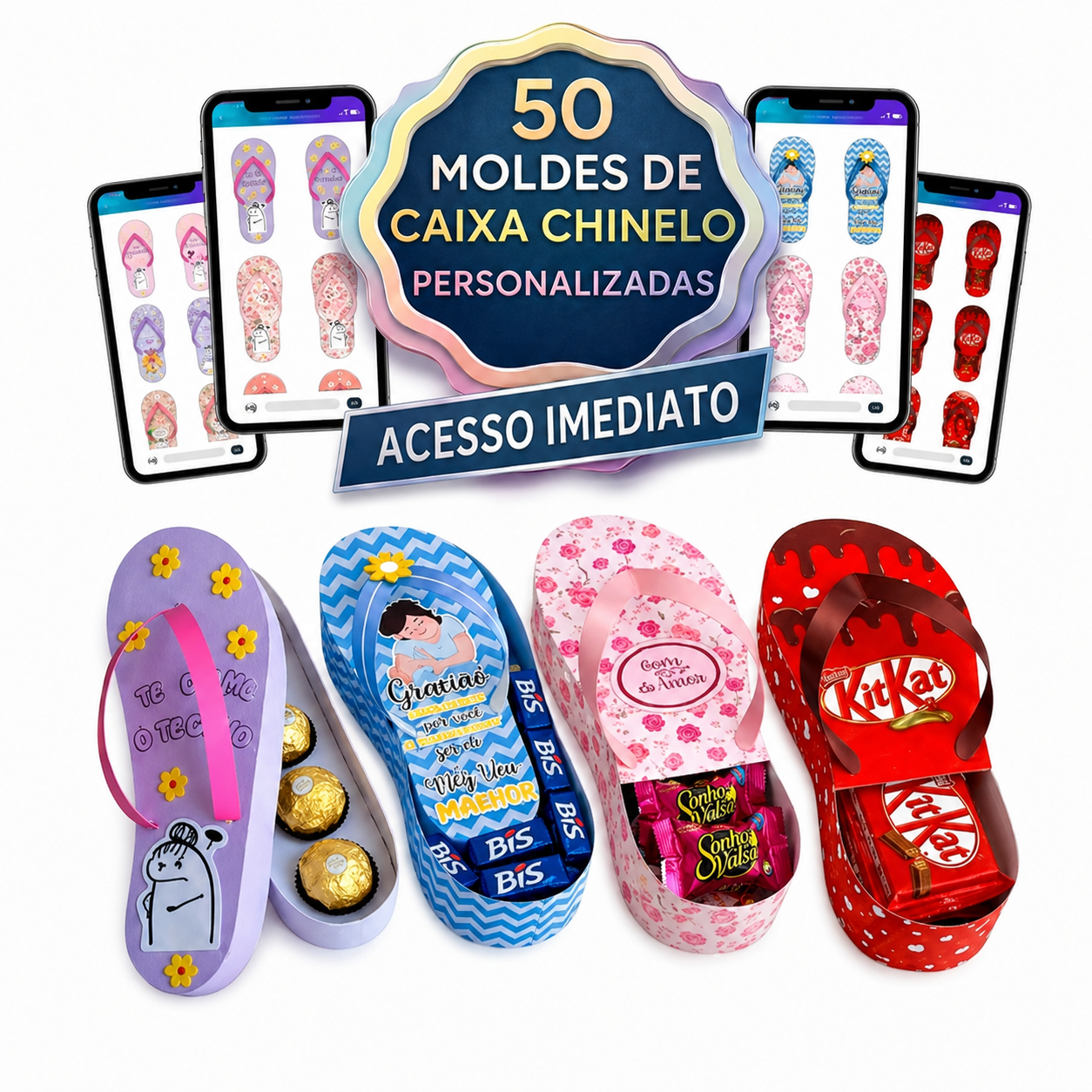 Arquivo Dia das Mães Caixa Chinelo para Bombons 1
