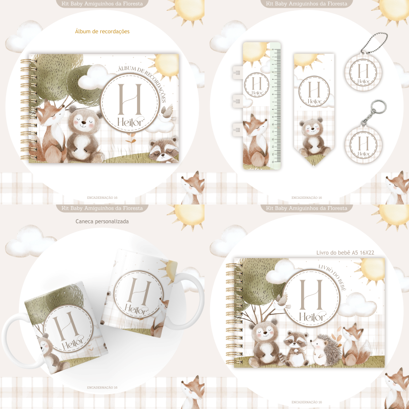 Arquivo Encadernação Baby Amiguinhos na Floresta 1