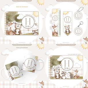 Arquivo Encadernação Baby Amiguinhos na Floresta