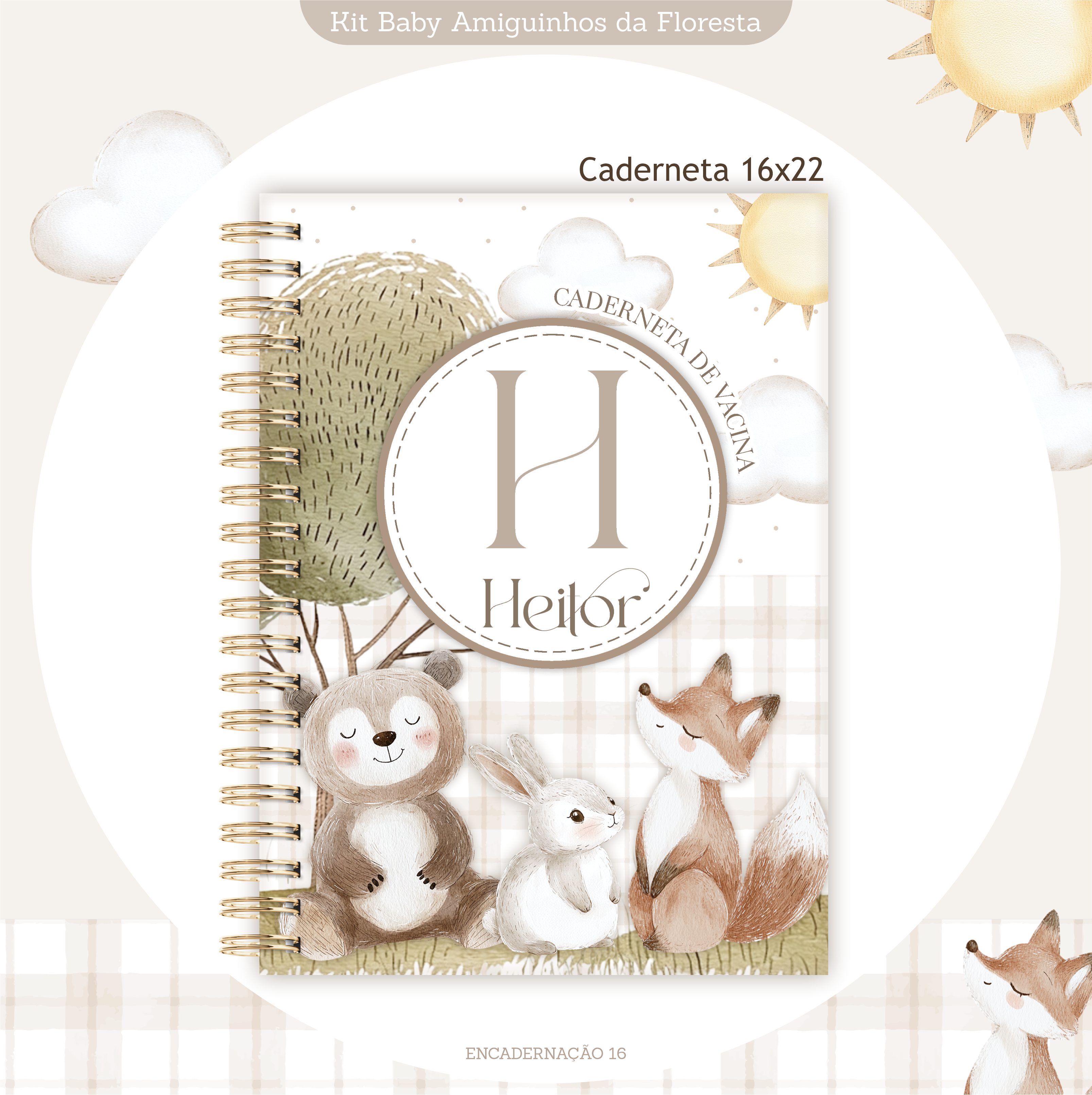 Arquivo Encadernação Baby Amiguinhos na Floresta 8