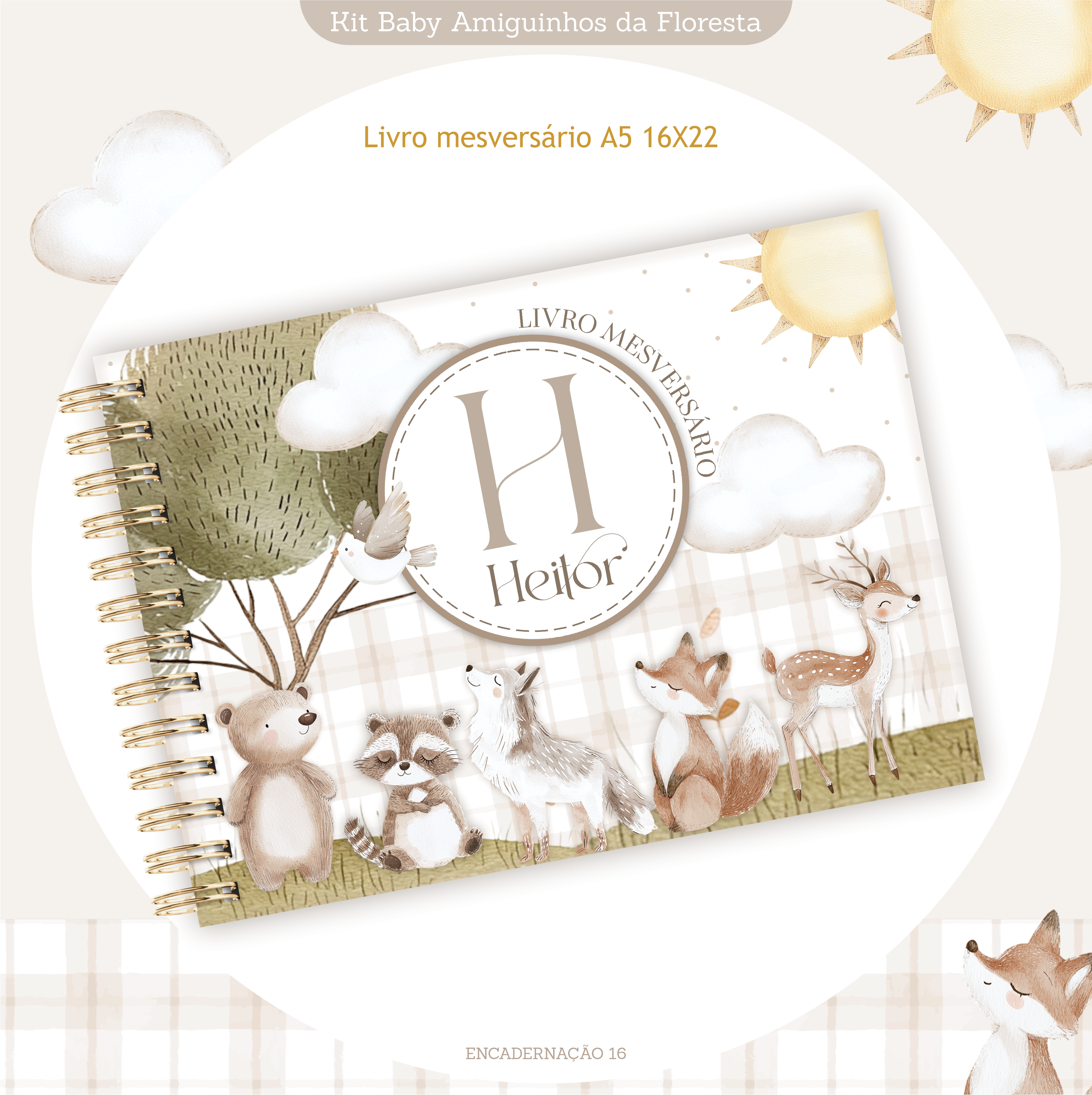 Arquivo Encadernação Baby Amiguinhos na Floresta 18