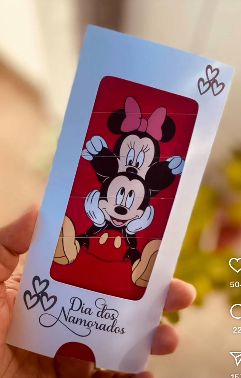 Arquivo Dia dos Namorados Cartão Minnie e Mickey  1