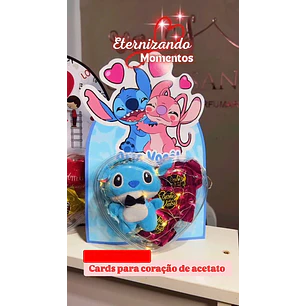 Arquivo Dia dos Namorados Card Coração Acetato 