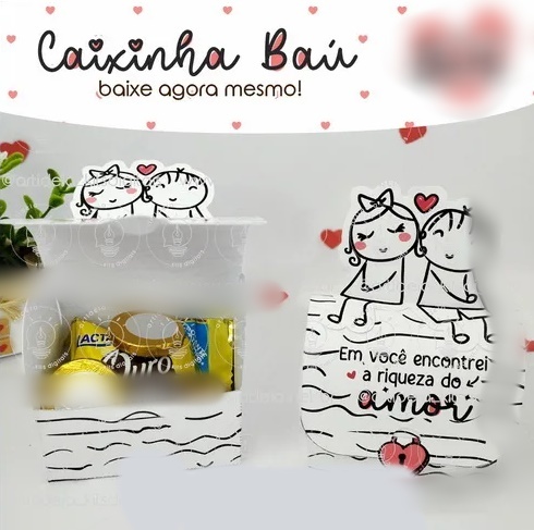 Arquivo Dia dos Namorados Caixinha Baú 1
