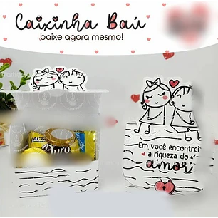 Arquivo Dia dos Namorados Caixinha Baú