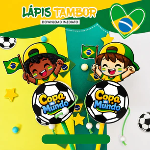 Arquivo Copa do Mundo Lápis Tambor de Mão