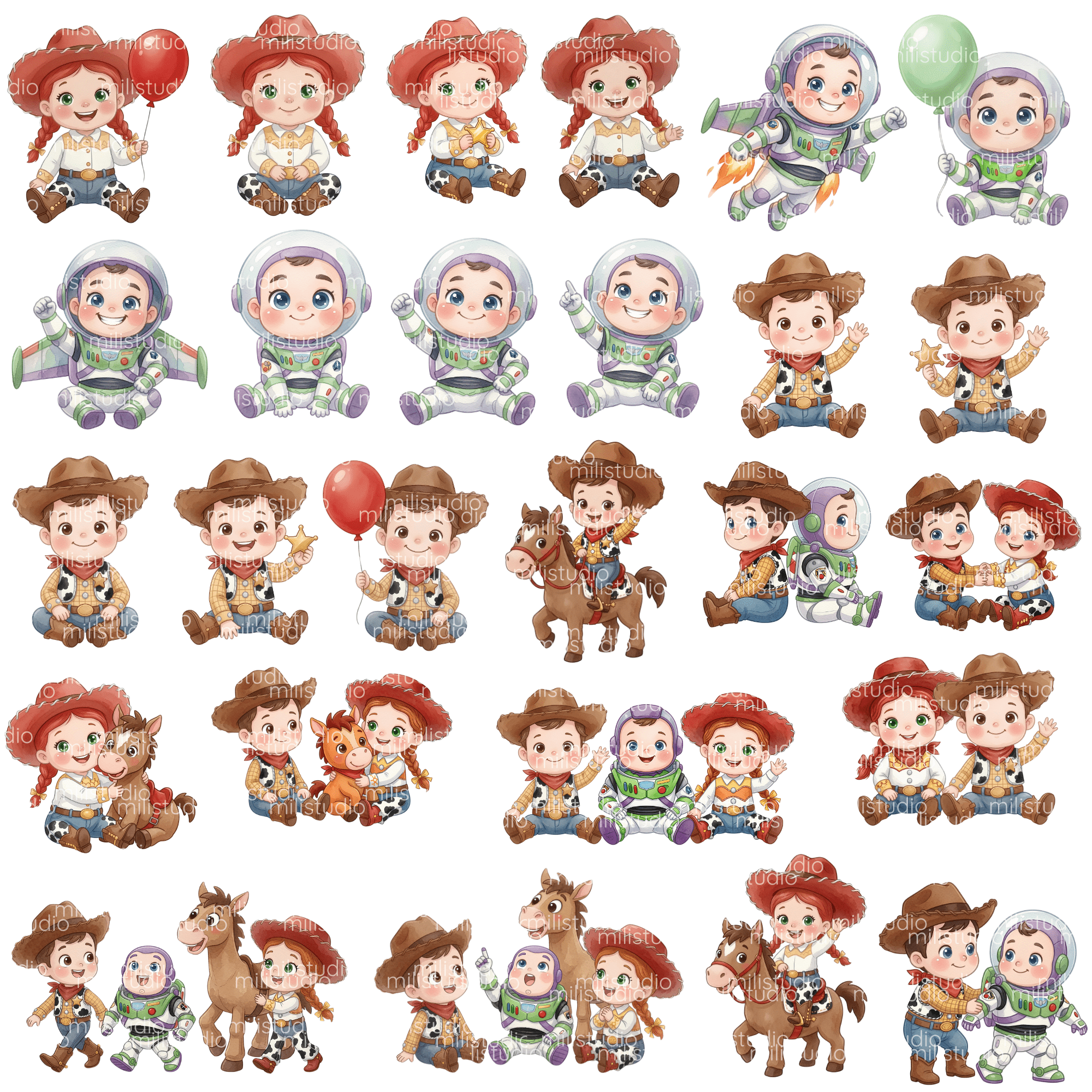 Arquivo Kit Digital Toy Story Baby Aquarela 3